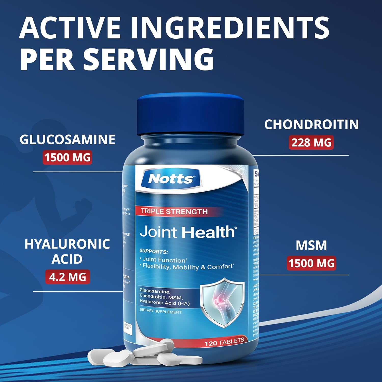 NOTTS Joint Health Triple Strength 120 tablets