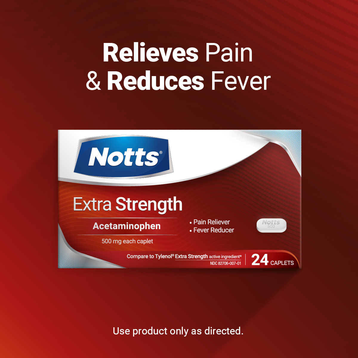 NOTTS Extra Strength Relieves pain