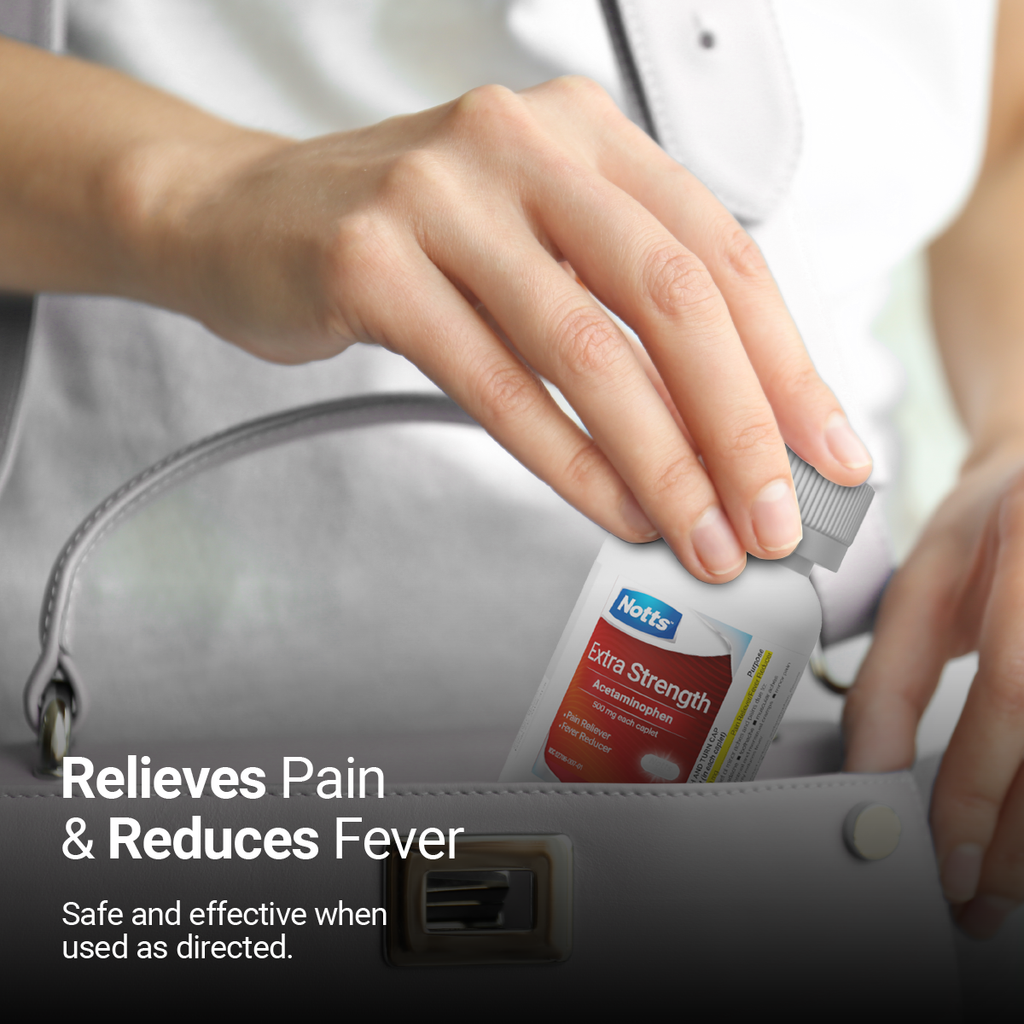 NOTTS Extra Strength Relieves pain Reduces Fever