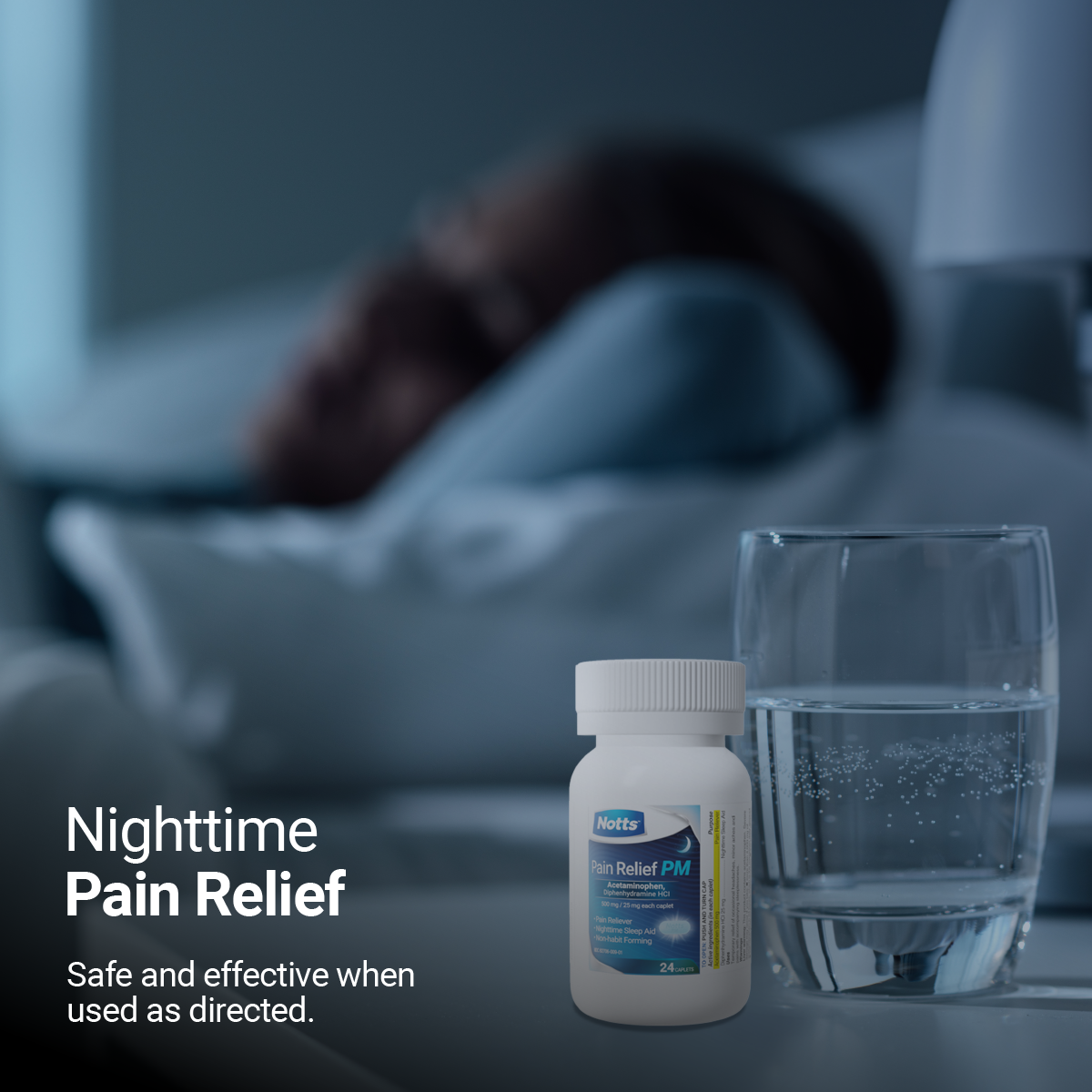NOTTS Pain Relief PM. Sleep Aid 3