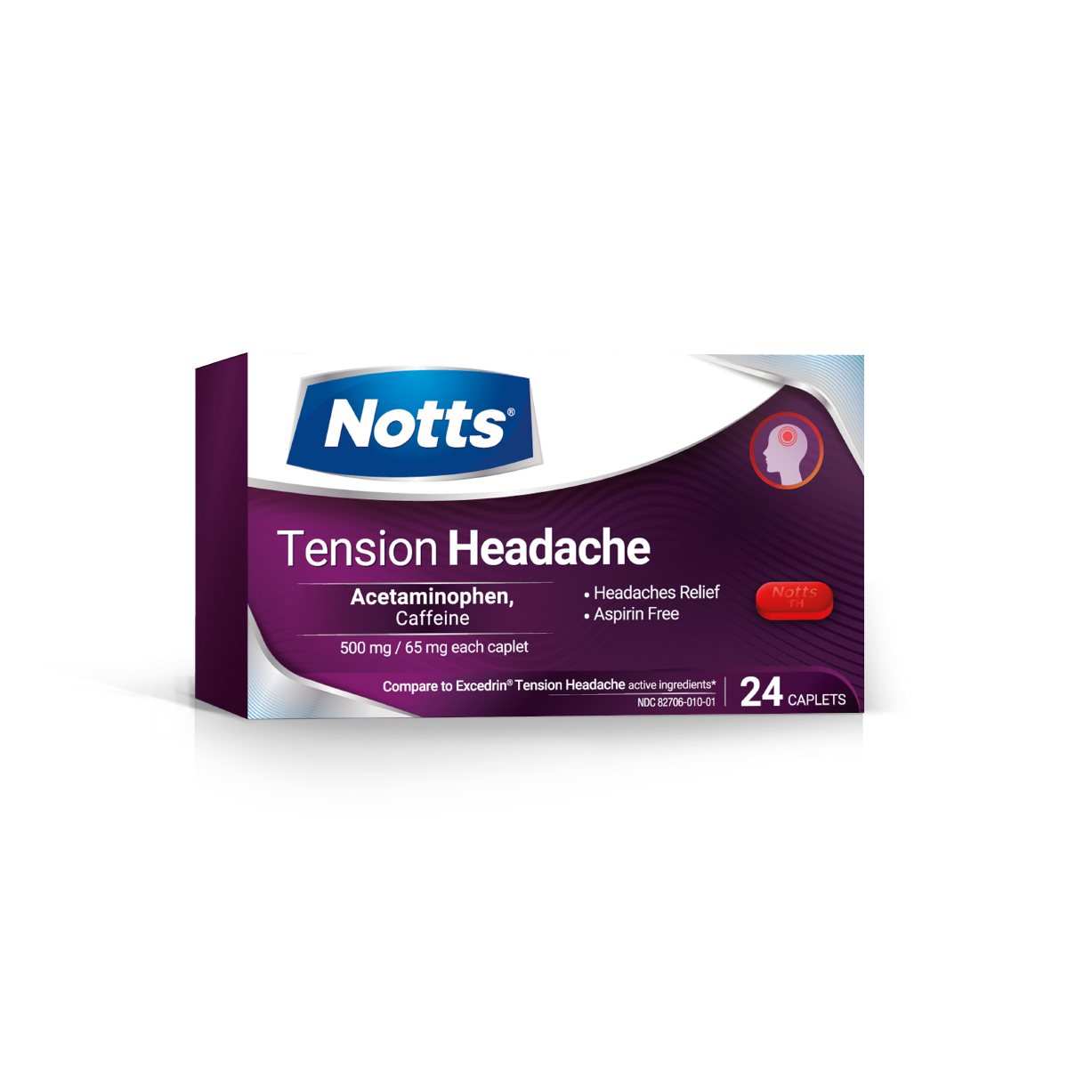 NOTTS Tension Headache headache relief caplet 4