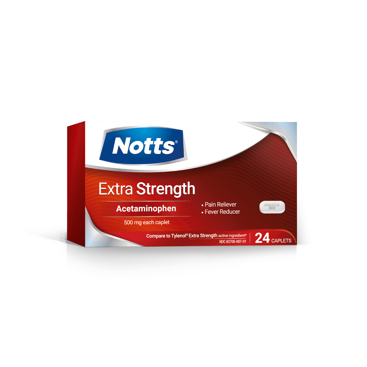 NOTTS® PACK: Extra Strength 24 Tablets (1 box) + NOTTS® Pain Relief PM 24 caplets (1 box)